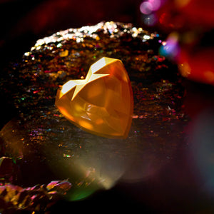 La Fève Two Hearts in One Rhythm — yellow chocolate heart