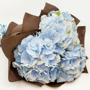 Букет от сини хортензии No. 116 - Букет от сини хортензии от свежи цветя, доставка в София, снимка 2