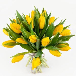 Жълти лалета No. 078 - Красив букет цветя: Жълти лалета, доставка в София, снимка 2