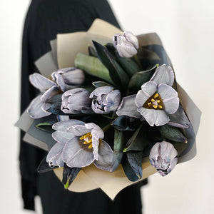 Букет от лалета Карла No. 180 - Букет от лалета Карла от свежи цветя, доставка в София, снимка 2