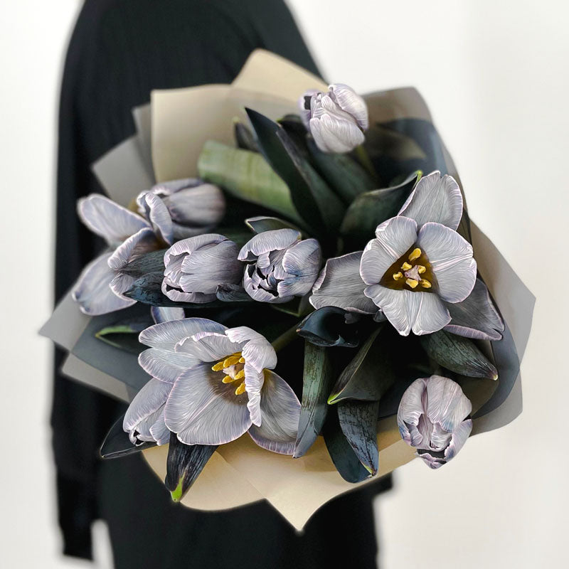 Букет от лалета Карла No. 180 - Букет от лалета Карла от свежи цветя, доставка в София, снимка 2