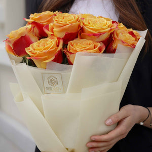 Букет от оранжеви рози Силантой Nо. 300 - Позволете си да бъдете пленени от нашия букет “Силантой”, доставка в София