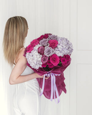 Букет с розови рози Céleste от GEBOV Flowers, снимка 2