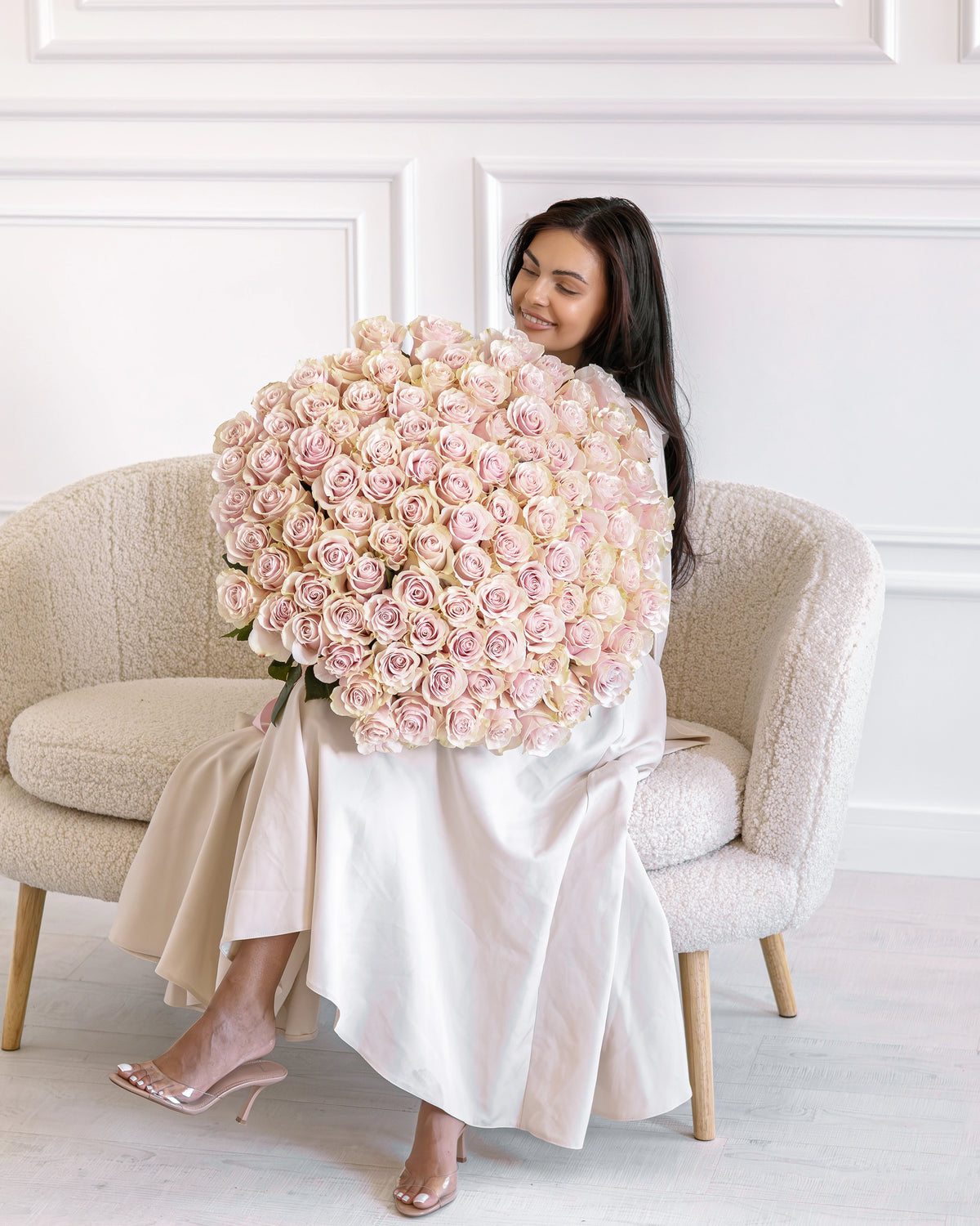 Букет от 101–201 рози Pink Mondial Classic No. 471 от GEBOV Flowers