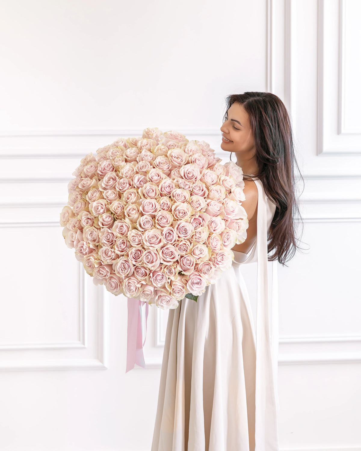 Букет от 101–201 рози Pink Mondial Classic No. 471 от GEBOV Flowers — снимка 2