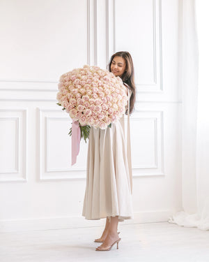 Букет от 101–201 рози Pink Mondial Classic No. 471 от GEBOV Flowers — снимка 5