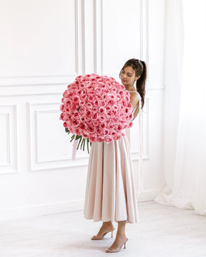 Букет от 101–201 рози Pink X-pression Classic No. 473 от GEBOV Flowers