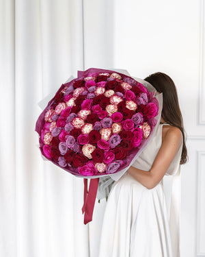 Букет от 101–501 рози Velvet Deluxe No. 484 от GEBOV Flowers — снимка 2