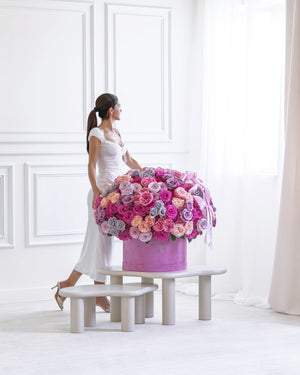 Кутия със 101–201 рози Vogue Deluxe No. 551 от GEBOV Flowers