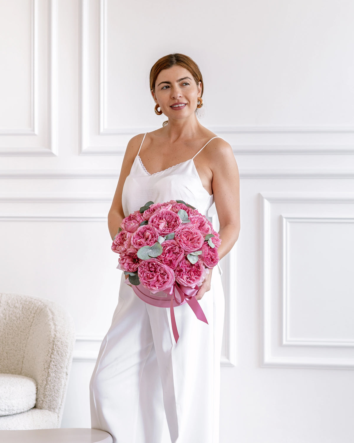 Кутия Pink X-pression Timeless No. 564 от GEBOV Flowers