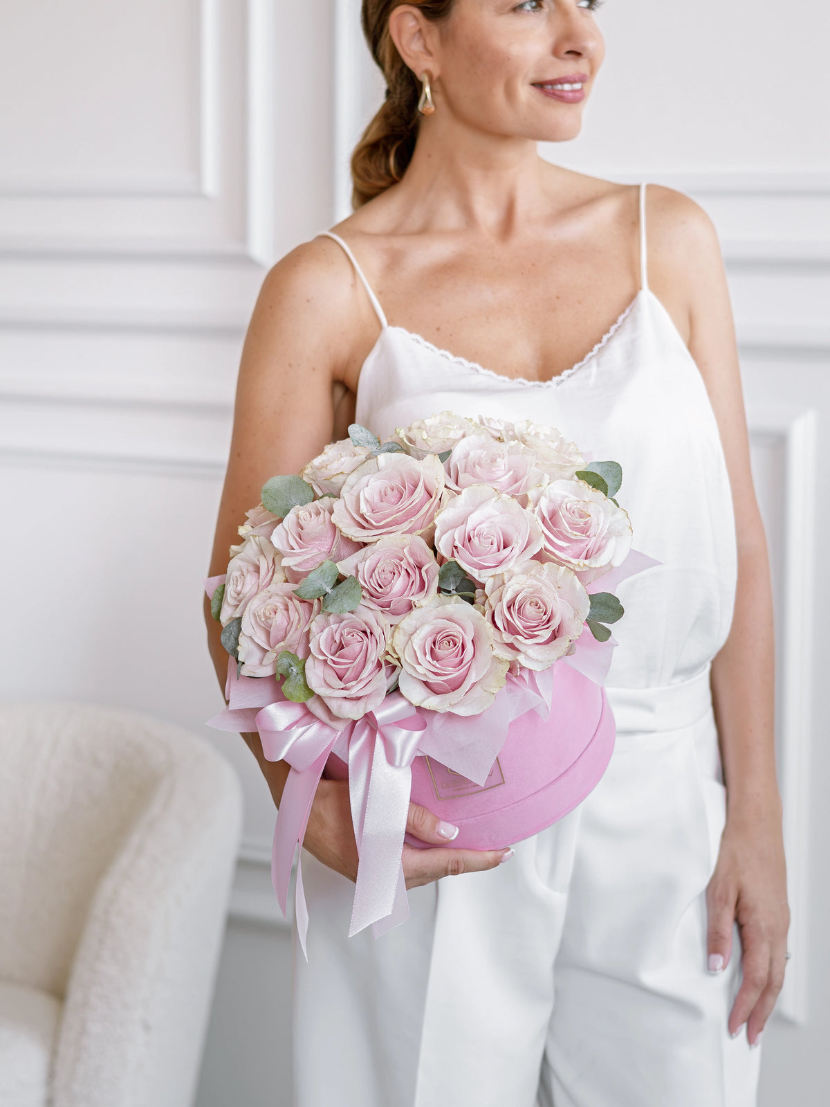 Кутия Pink Mondial Timeless No. 567 от GEBOV Flowers — снимка 4