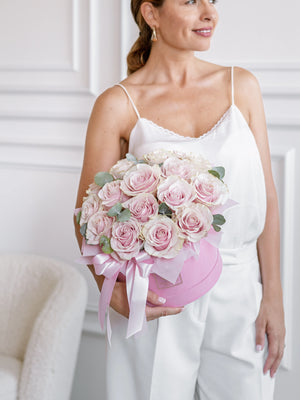Кутия Pink Mondial Timeless No. 567 от GEBOV Flowers — снимка 4