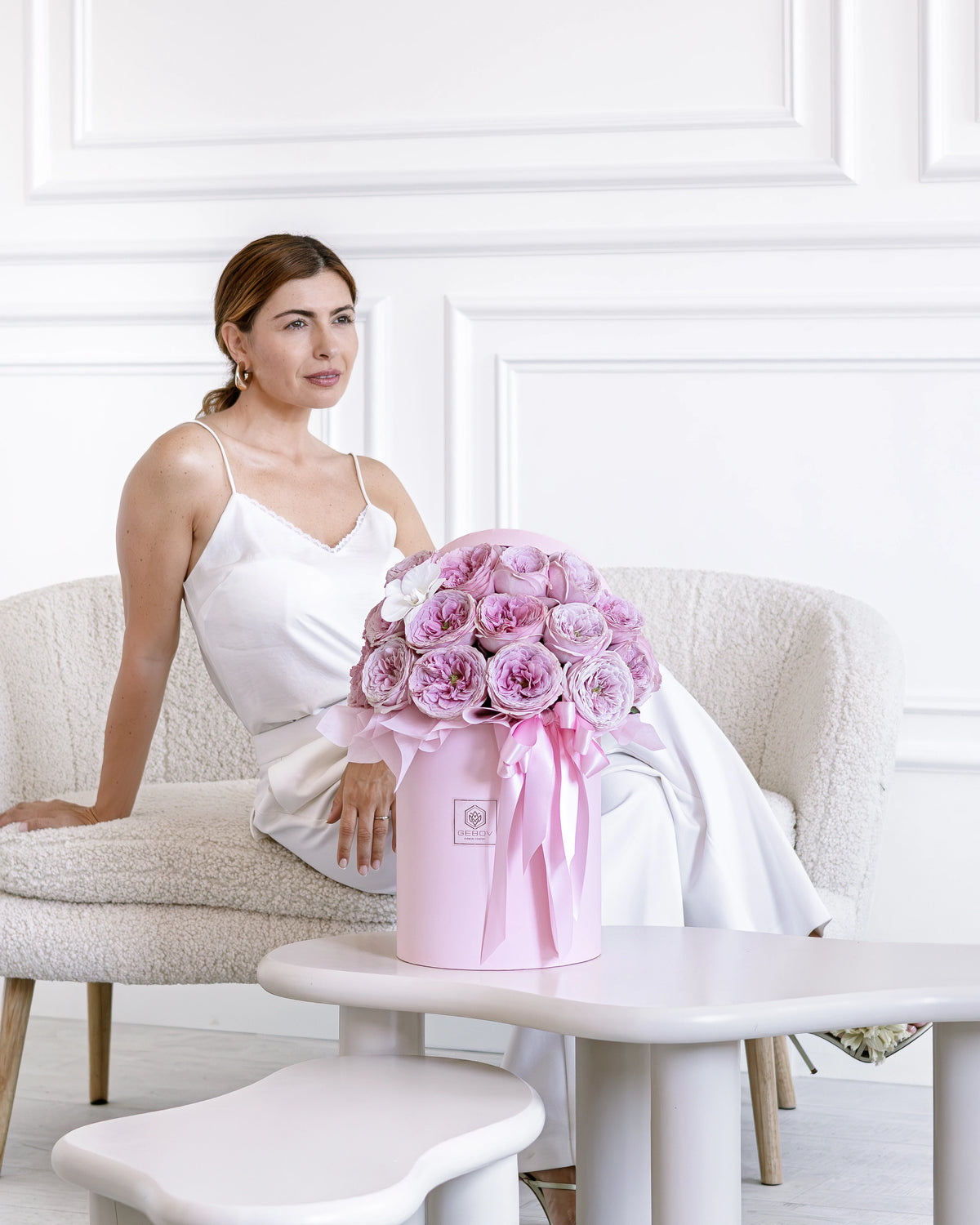 Кутия Pink X-pression Signature No. 570 от GEBOV Flowers