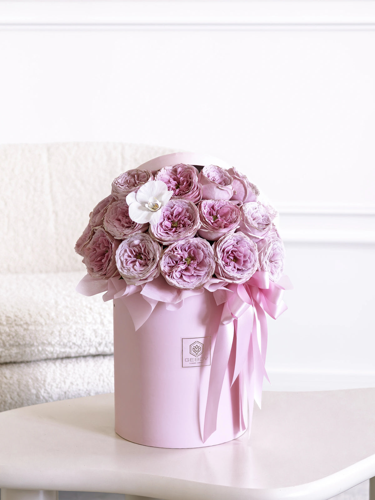 Кутия Pink X-pression Signature No. 570 от GEBOV Flowers — снимка 8