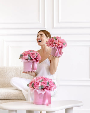 Кутия Pink X-pression Classic No. 575 от GEBOV Flowers — снимка 5