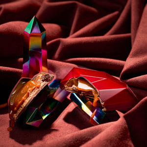 La Fève Two Hearts in One Rhythm — detail of the chocolate selection